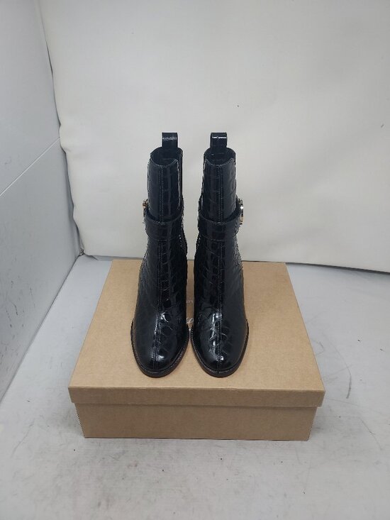 Christian Louboutin CL Black Crocodile Heel Chelsea Boot - Picture 6 of 12